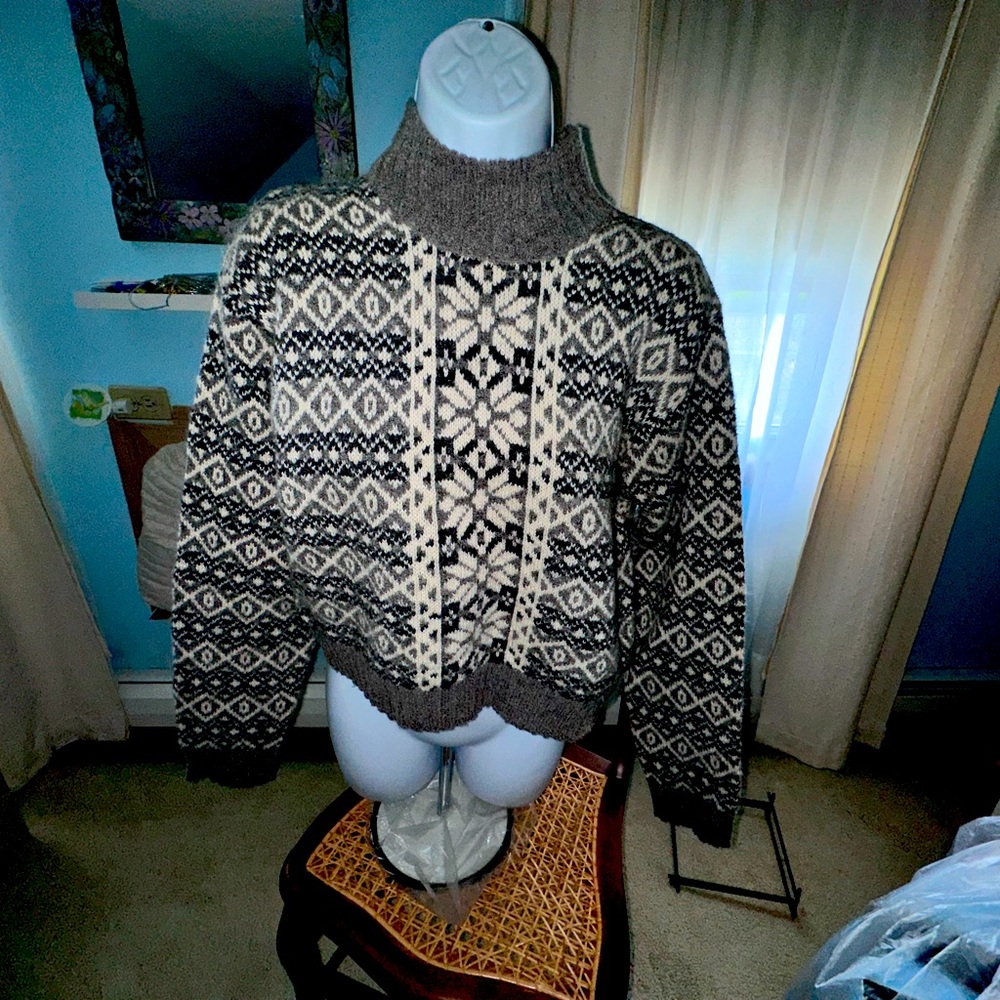 J Crew Fair Isle print sweater